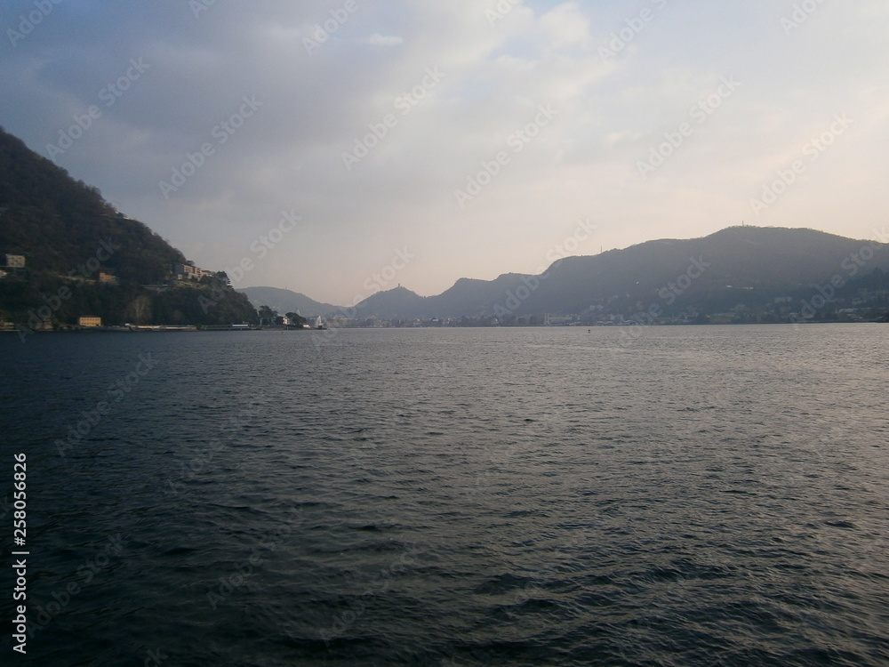 Journey through Lake Como along the sprawling mountains