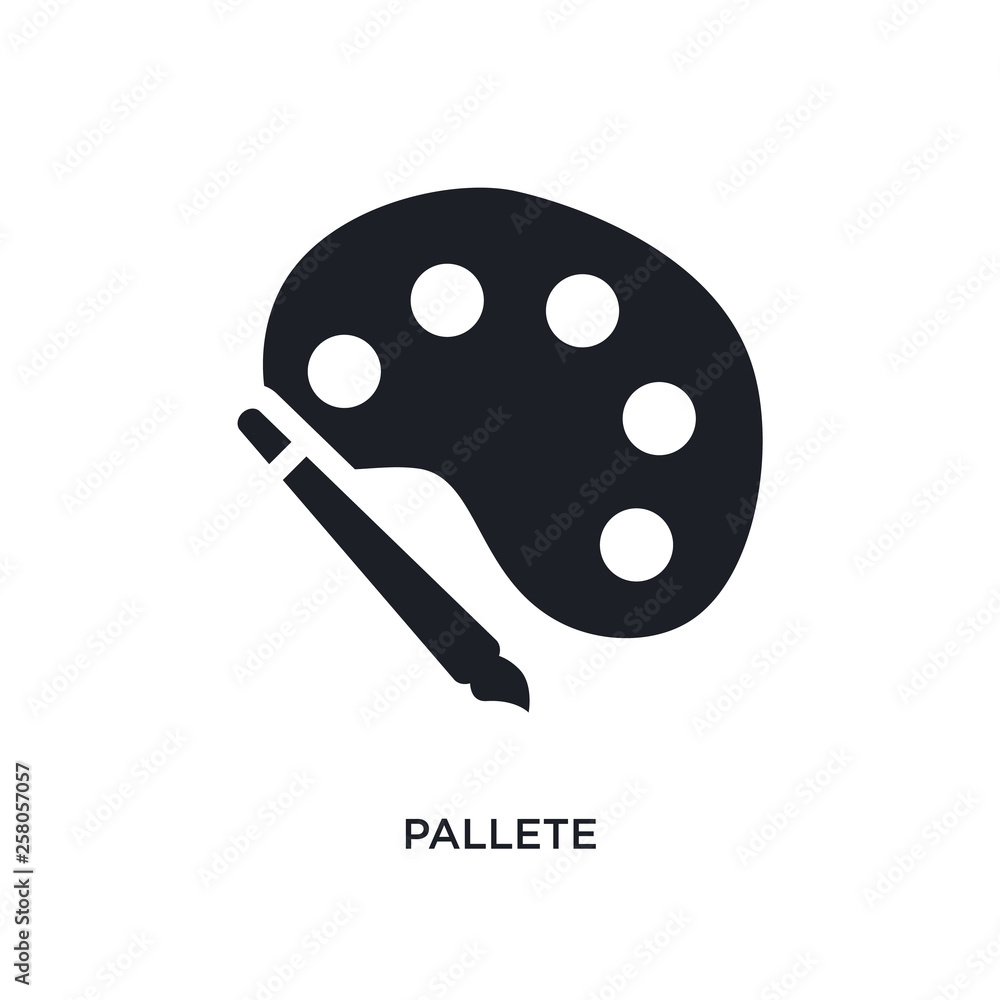 pallete isolated icon. simple element illustration from construction concept icons. pallete editable logo sign symbol design on white background. can be use for web and mobile