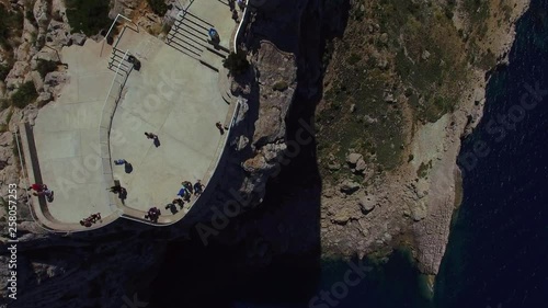 mirador de la creueta view point drone shot photo