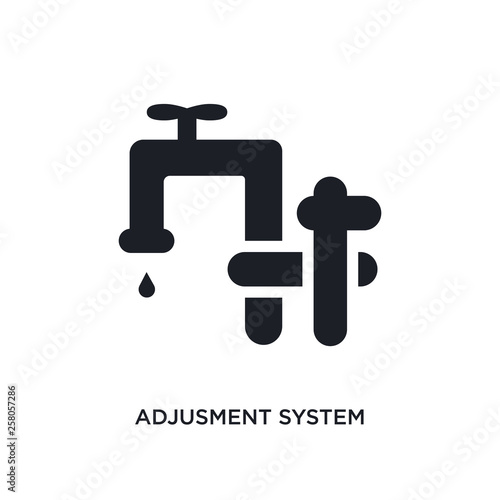 adjusment system isolated icon. simple element illustration from construction concept icons. adjusment system editable logo sign symbol design on white background. can be use for web and mobile