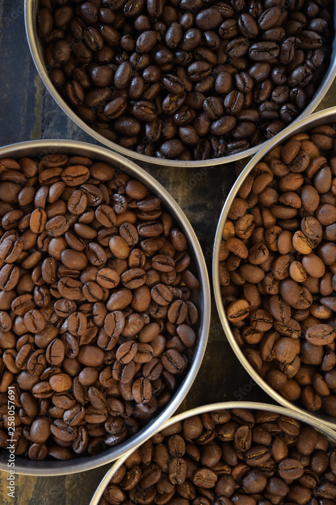 Fototapeta premium Close up of coffee beans for background