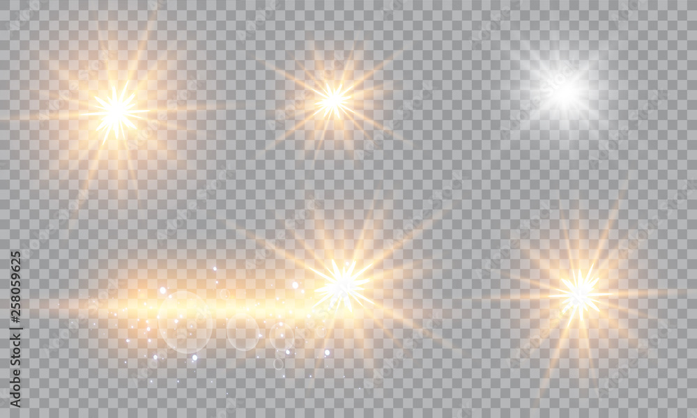Vector illustration of abstract flare light rays. A set of stars, light and radiance, rays and brightness. Glow light effect. Vector illustration. Christmas flash Concept Vector illustration of abstract flare light rays. A set of stars, light and radiance, rays and brightness. Glow light effect. Vector illustration. Christmas flash Concept