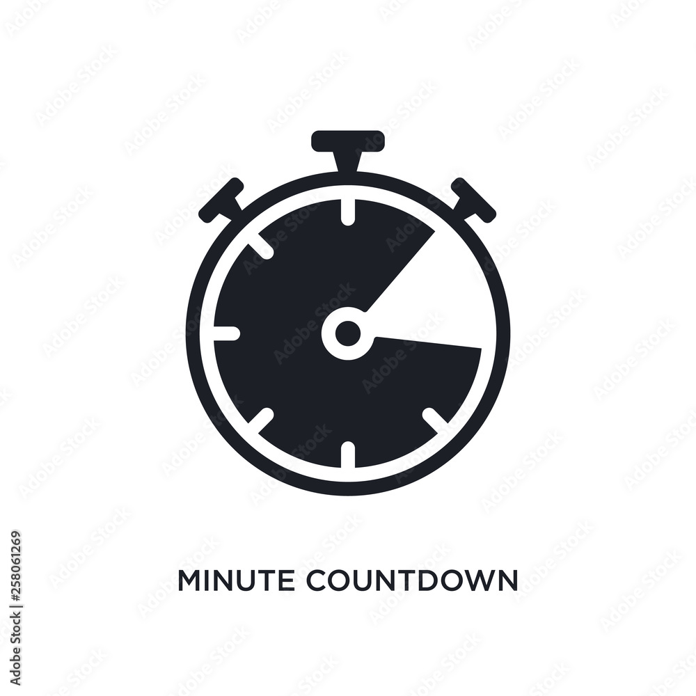 minute countdown isolated icon. simple element illustration from electronic stuff fill concept icons. minute countdown editable logo sign symbol design on white background. can be use for web and minute countdown isolated icon. simple element illustration from electronic stuff fill concept icons. minute countdown editable logo sign symbol design on white background. can be use for web and