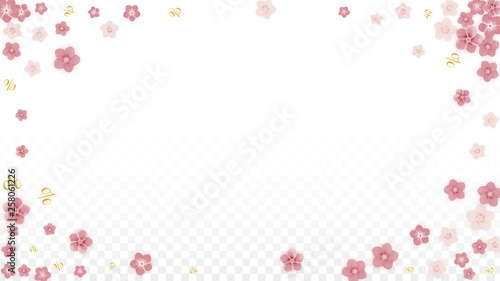 Vector Spring or Summer Sale Background with Flowers and Percent for Banner Design. Good for Special Hot Holiday Discount Offer, Black Friday, Fashion Promotion Action. Romantic Sakura Illustration.