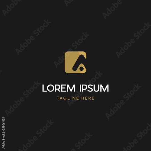 Modern and unique letter A initials logo design, Abstract letter A modern logo icon design concept. 