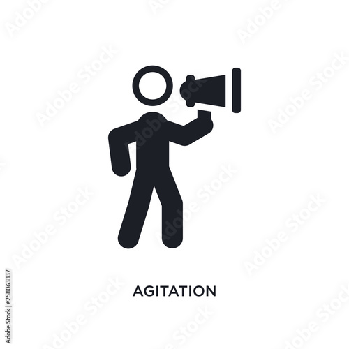 agitation isolated icon. simple element illustration from general-1 concept icons. agitation editable logo sign symbol design on white background. can be use for web and mobile