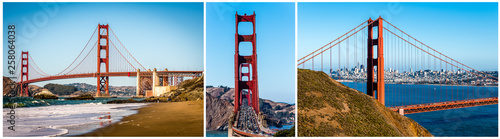 Triptychon Golden Gate Bridge San Francisco