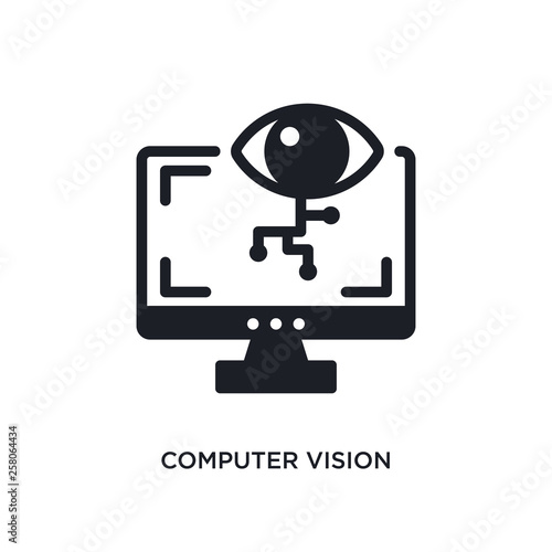 computer vision isolated icon. simple element illustration from general-1 concept icons. computer vision editable logo sign symbol design on white background. can be use for web and mobile
