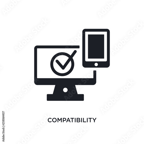 compatibility isolated icon. simple element illustration from general-1 concept icons. compatibility editable logo sign symbol design on white background. can be use for web and mobile