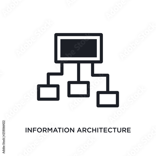 information architecture isolated icon. simple element illustration from general-1 concept icons. information architecture editable logo sign symbol design on white background. can be use for web