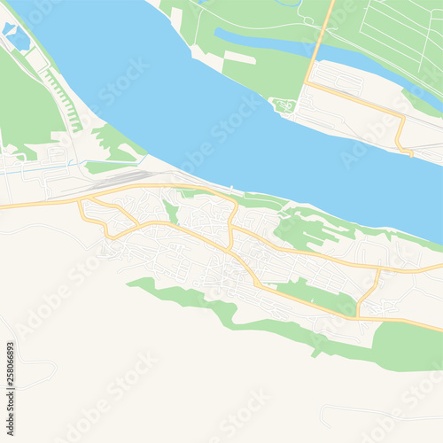 Svishtov, Bulgaria printable map photo