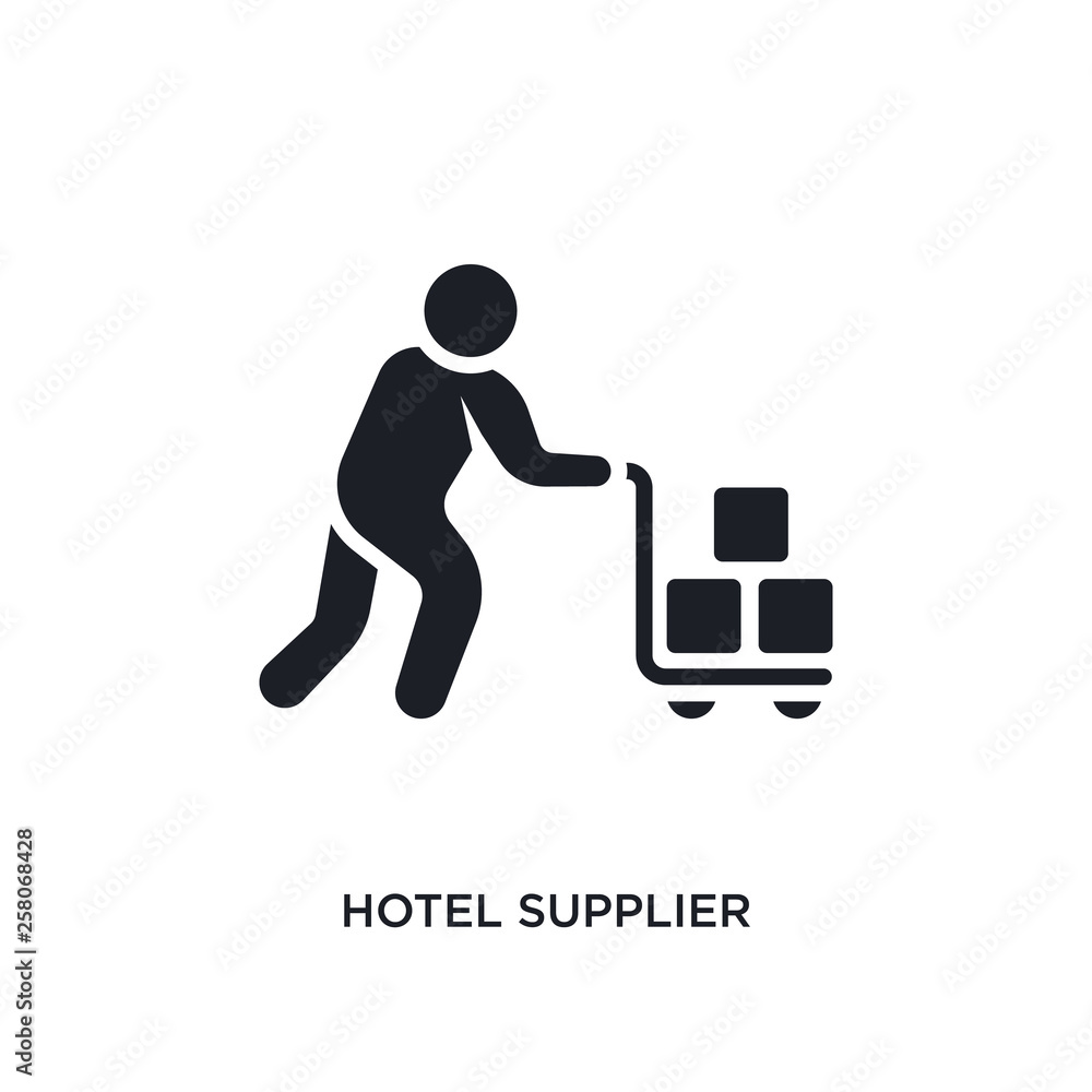 hotel supplier isolated icon. simple element illustration from humans concept icons. hotel supplier editable logo sign symbol design on white background. can be use for web and mobile hotel supplier isolated icon. simple element illustration from humans concept icons. hotel supplier editable logo sign symbol design on white background. can be use for web and mobile