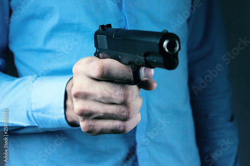 Robber With Gun Threatening Someone To