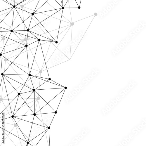 White neural network illustration