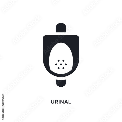 urinal isolated icon. simple element illustration from hygiene concept icons. urinal editable logo sign symbol design on white background. can be use for web and mobile