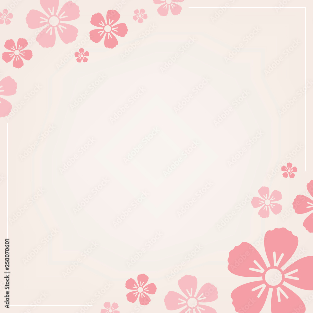 Pink floral pattern