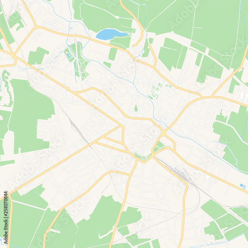 Opava, Czechia printable map