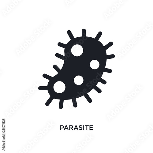 parasite isolated icon. simple element illustration from hygiene concept icons. parasite editable logo sign symbol design on white background. can be use for web and mobile