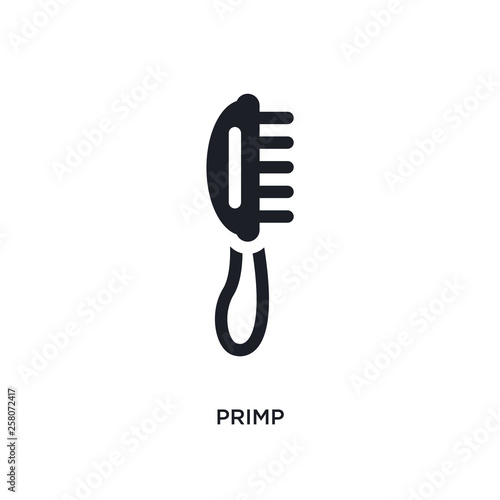 primp isolated icon. simple element illustration from hygiene concept icons. primp editable logo sign symbol design on white background. can be use for web and mobile