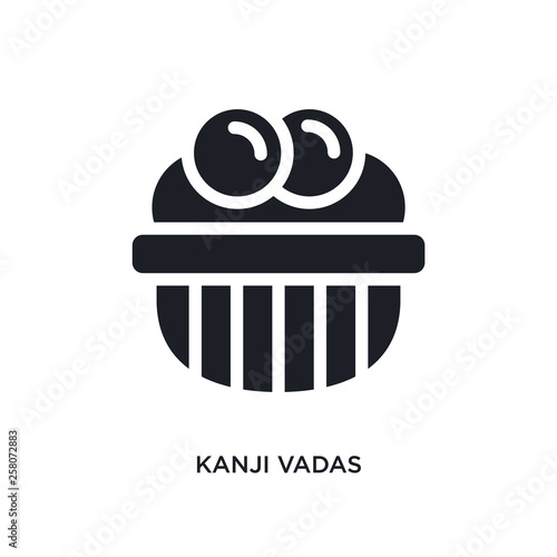 kanji vadas isolated icon. simple element illustration from india and holi concept icons. kanji vadas editable logo sign symbol design on white background. can be use for web and mobile
