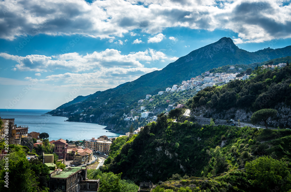 Scenic view of famous Amalfi Coast, Italy