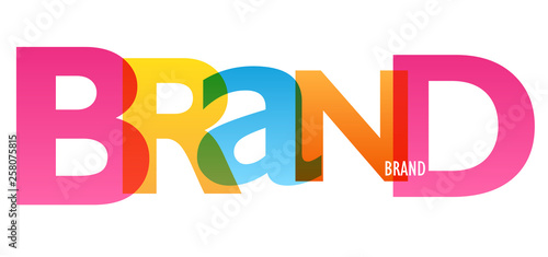 BRAND colorful typography banner