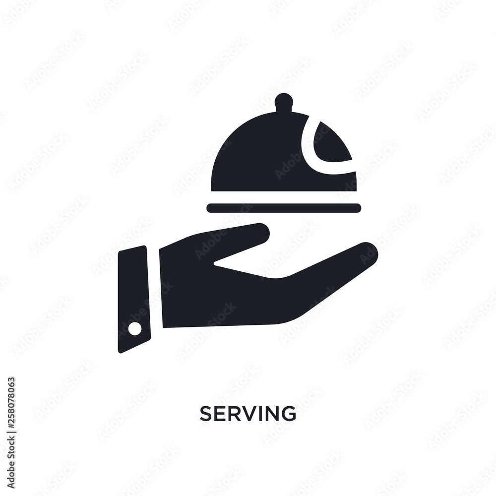 serving isolated icon. simple element illustration from luxury concept icons. serving editable logo sign symbol design on white background. can be use for web and mobile serving isolated icon. simple element illustration from luxury concept icons. serving editable logo sign symbol design on white background. can be use for web and mobile