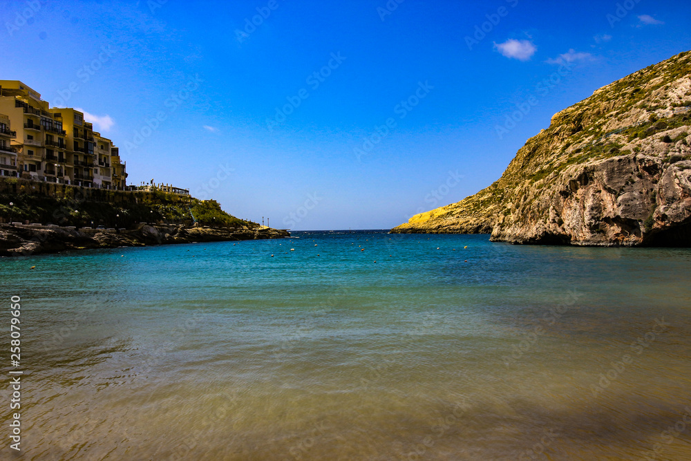 Xlendi Bay, Gozo. A tourist's haven.