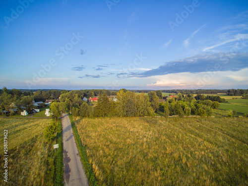 village in Poland  agricultural area