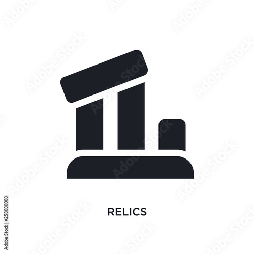 relics isolated icon. simple element illustration from museum concept icons. relics editable logo sign symbol design on white background. can be use for web and mobile