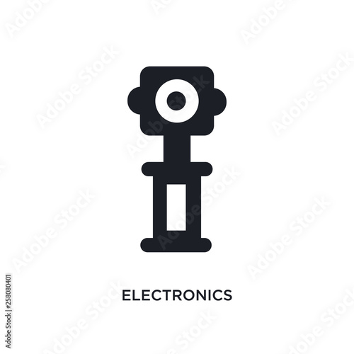 electronics isolated icon. simple element illustration from museum concept icons. electronics editable logo sign symbol design on white background. can be use for web and mobile