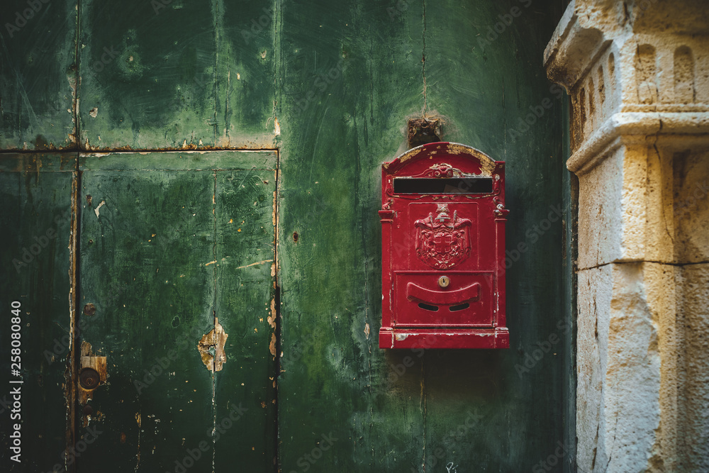 GIOVINAZZO - ITALY / JANUARY 2018: local vintage mailbox