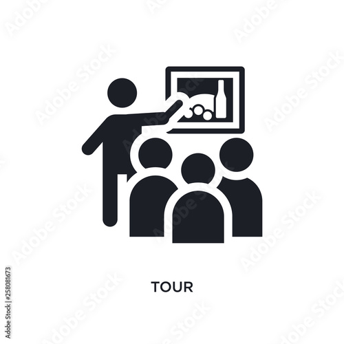 tour isolated icon. simple element illustration from museum concept icons. tour editable logo sign symbol design on white background. can be use for web and mobile
