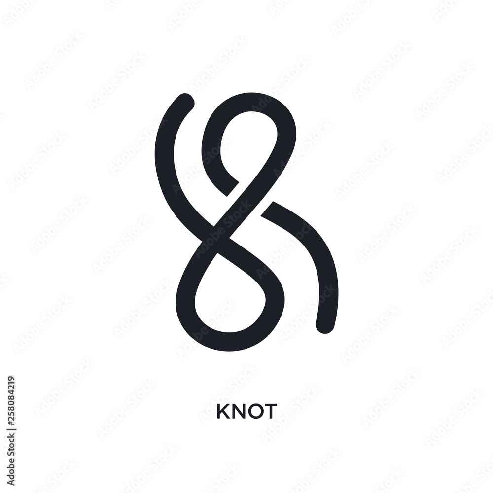 knot isolated icon. simple element illustration from nautical concept icons. knot editable logo sign symbol design on white background. can be use for web and mobile knot isolated icon. simple element illustration from nautical concept icons. knot editable logo sign symbol design on white background. can be use for web and mobile