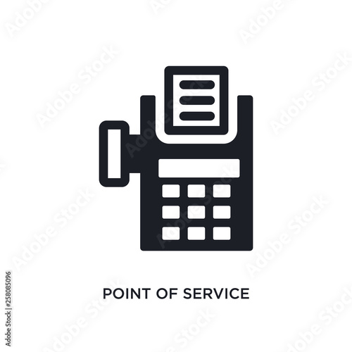 point of service isolated icon. simple element illustration from payment concept icons. point of service editable logo sign symbol design on white background. can be use for web and mobile