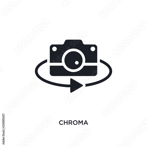 chroma isolated icon. simple element illustration from photography concept icons. chroma editable logo sign symbol design on white background. can be use for web and mobile