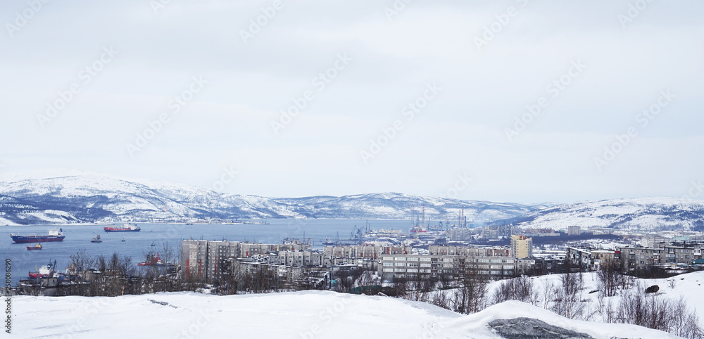 Russia; the harbour of Murmansk