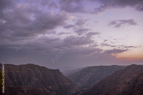 Landscape in Simien mountain