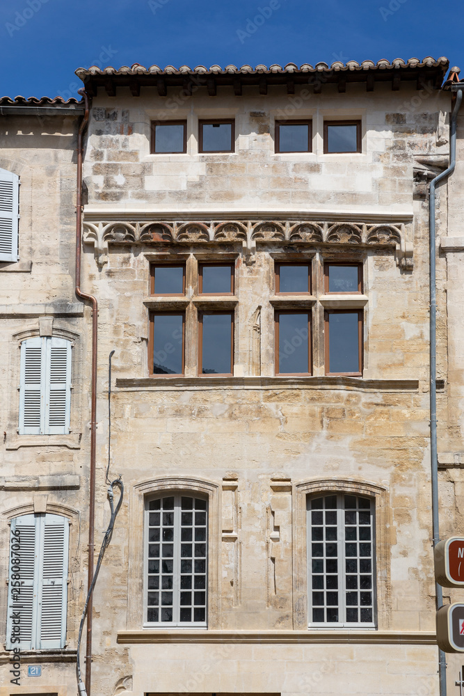 Stone architecture in Avignon, France