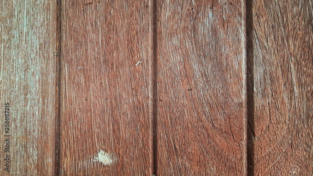 Naklejka premium Old teak wood background.
