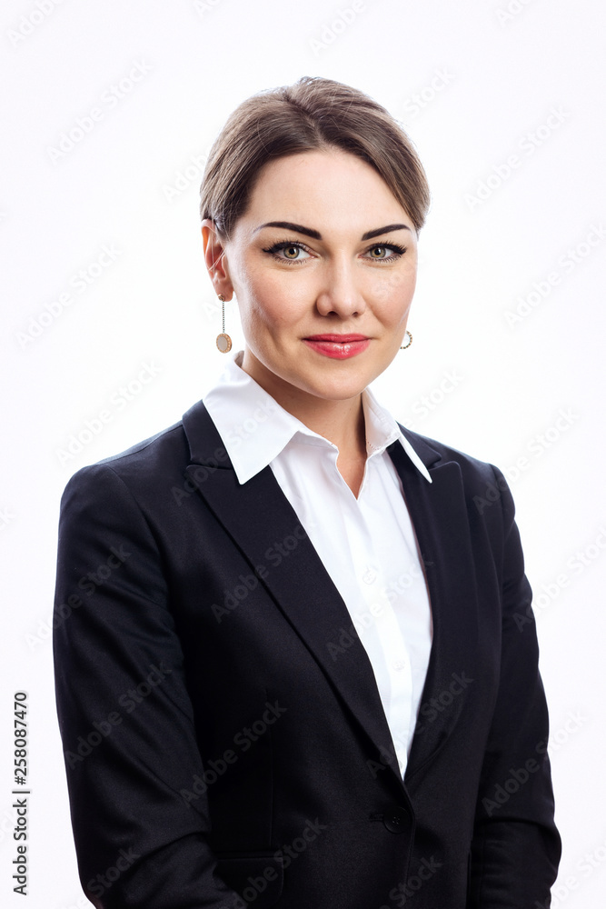 Beautiful young woman in a business suit Beautiful young woman in a business suit