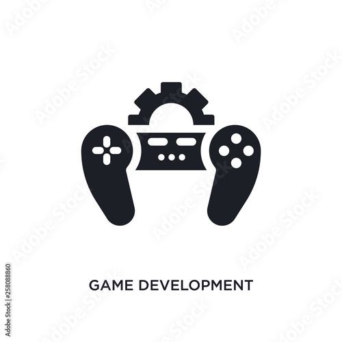 game development isolated icon. simple element illustration from programming concept icons. game development editable logo sign symbol design on white background. can be use for web and mobile