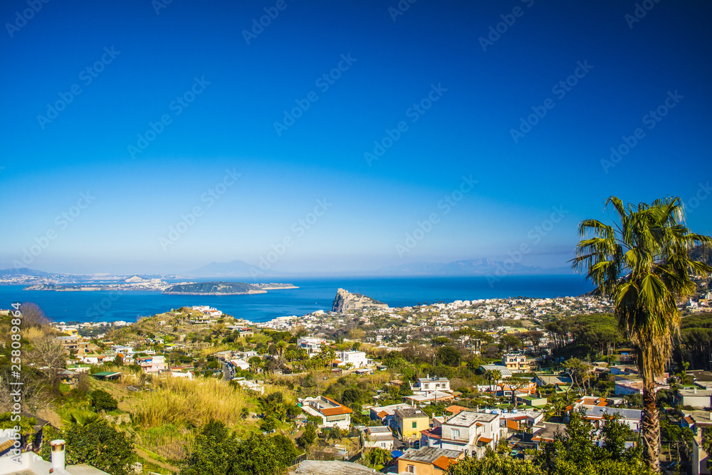 Panoramic view of Ischia Island