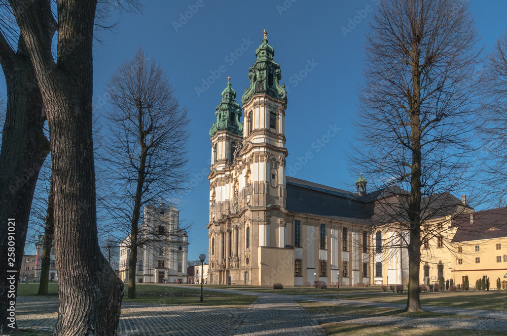 Former Cistercian abbey (monastery) in Krzeszów near Kamienna Góra, Poland