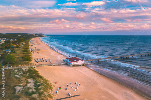 Strand von Insel Usedom (Luftbild) photo