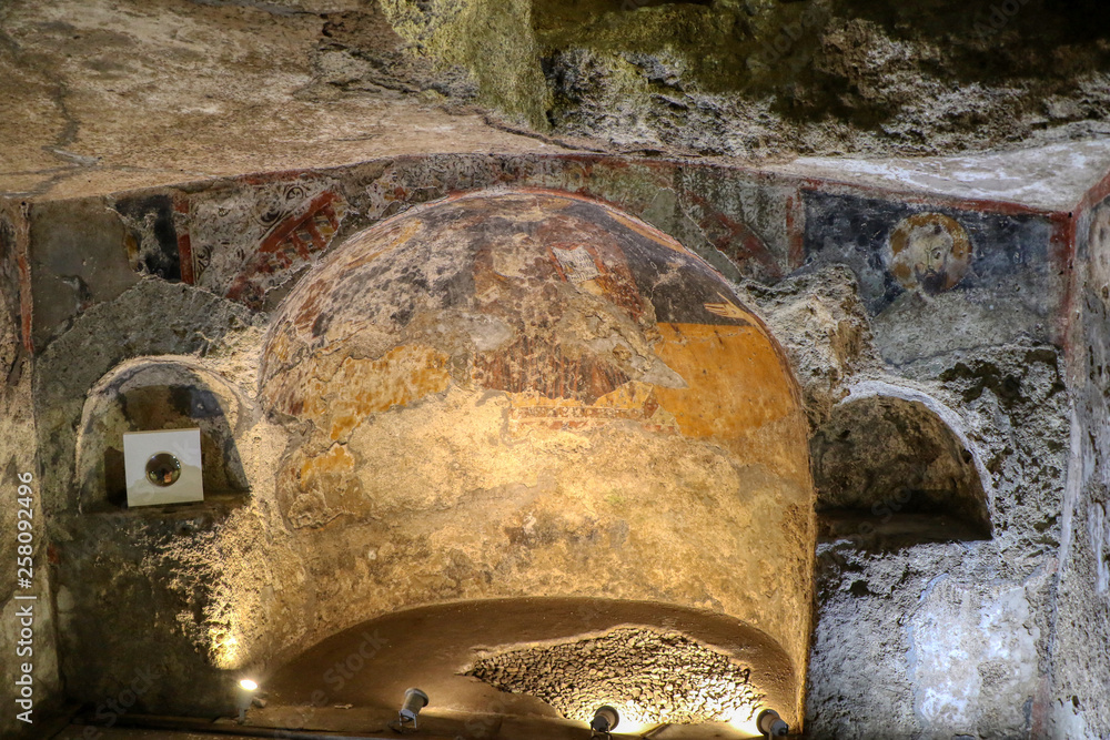 Crypt of the Redeemer (Cripta del Redentore), crypt of the Madonna della Grotta is an underground cave church located in the city of Taranto, Puglia, Italy 