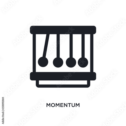 momentum isolated icon. simple element illustration from science concept icons. momentum editable logo sign symbol design on white background. can be use for web and mobile