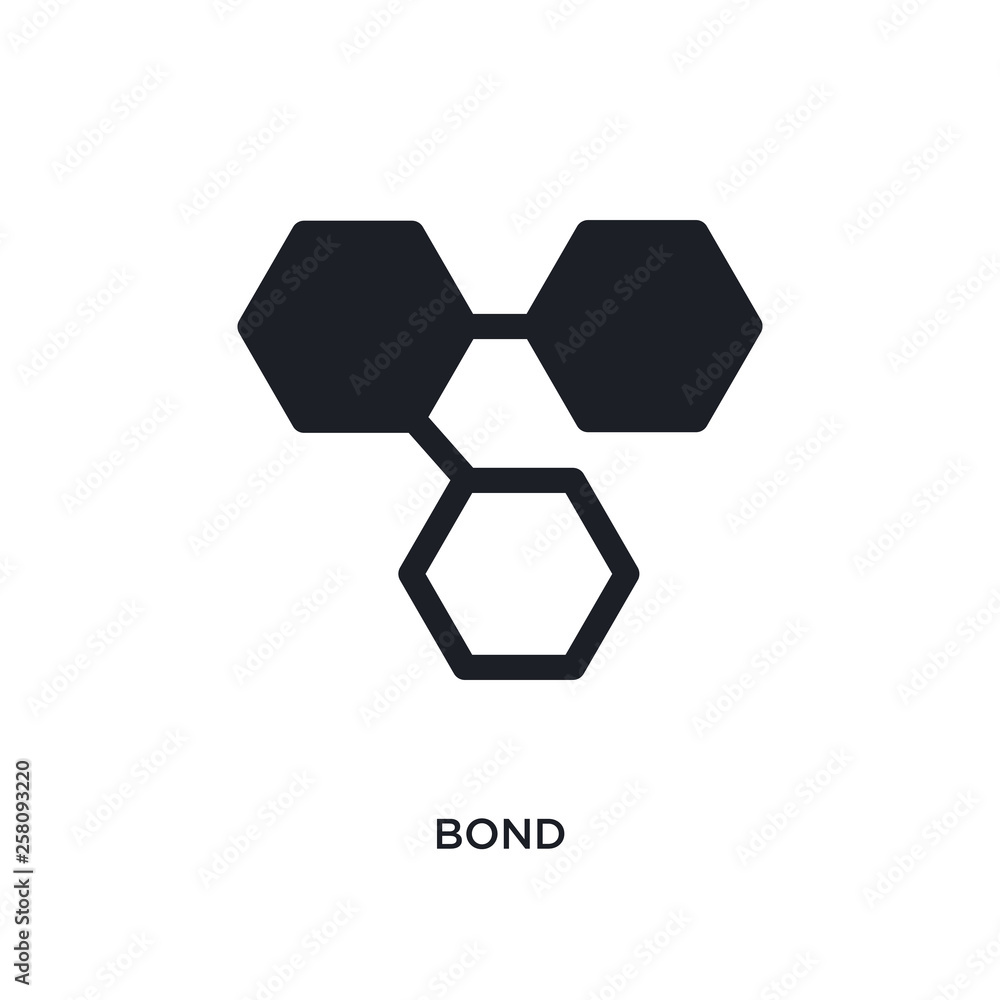 bond isolated icon. simple element illustration from science concept icons. bond editable logo sign symbol design on white background. can be use for web and mobile bond isolated icon. simple element illustration from science concept icons. bond editable logo sign symbol design on white background. can be use for web and mobile