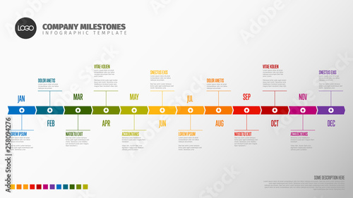 Full year timeline template
