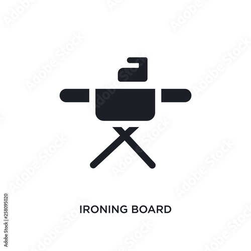 ironing board isolated icon. simple element illustration from sew concept icons. ironing board editable logo sign symbol design on white background. can be use for web and mobile